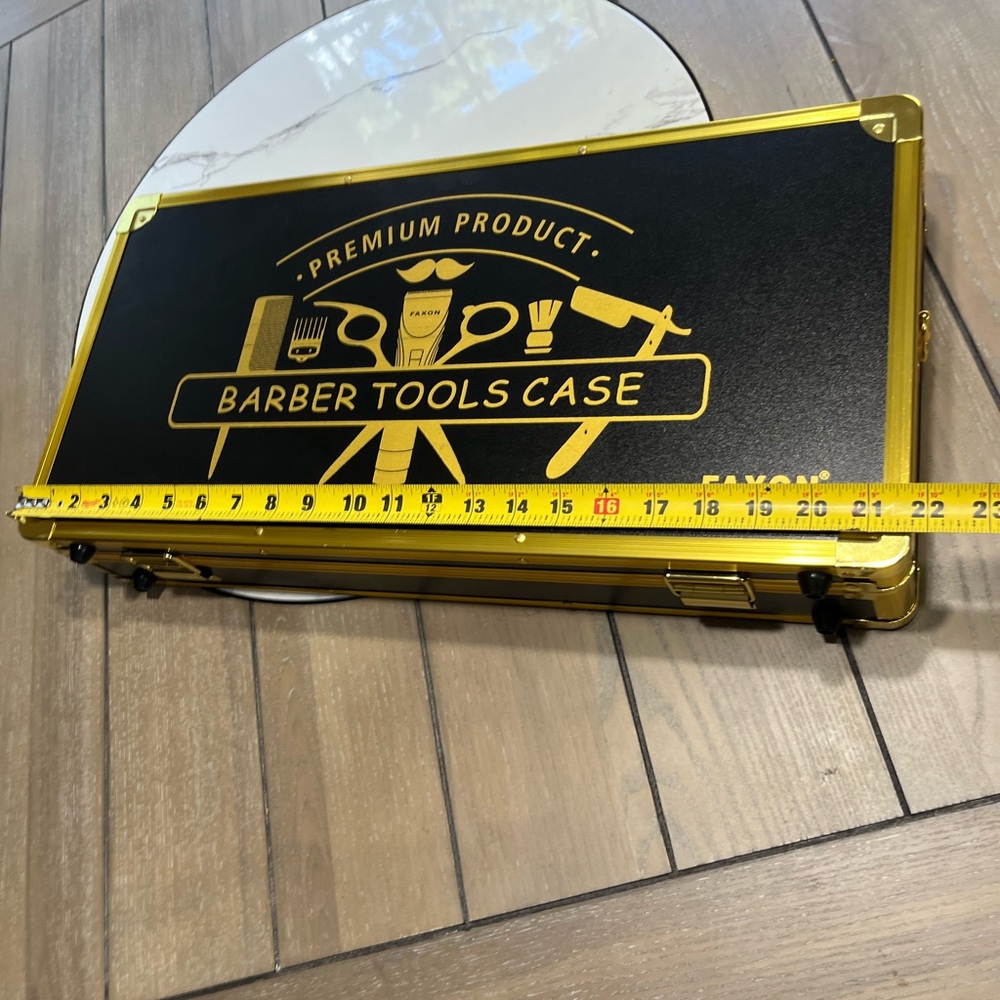 Premium Barber Tools Case - Black and Gold New without tags Portable